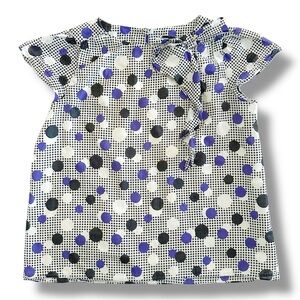 Milly Minis | Short Sleeve Polka Dot Blouse (12)